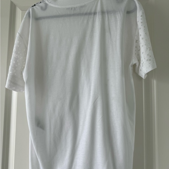 Sheer Stella Mccartney white tee with stars - Picture 4 of 5